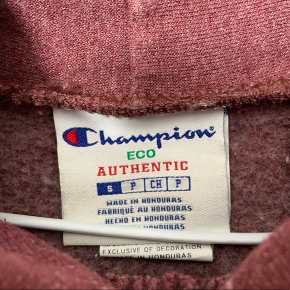Men’s burgundy small Champions Hoodie - Picture 3 of 3